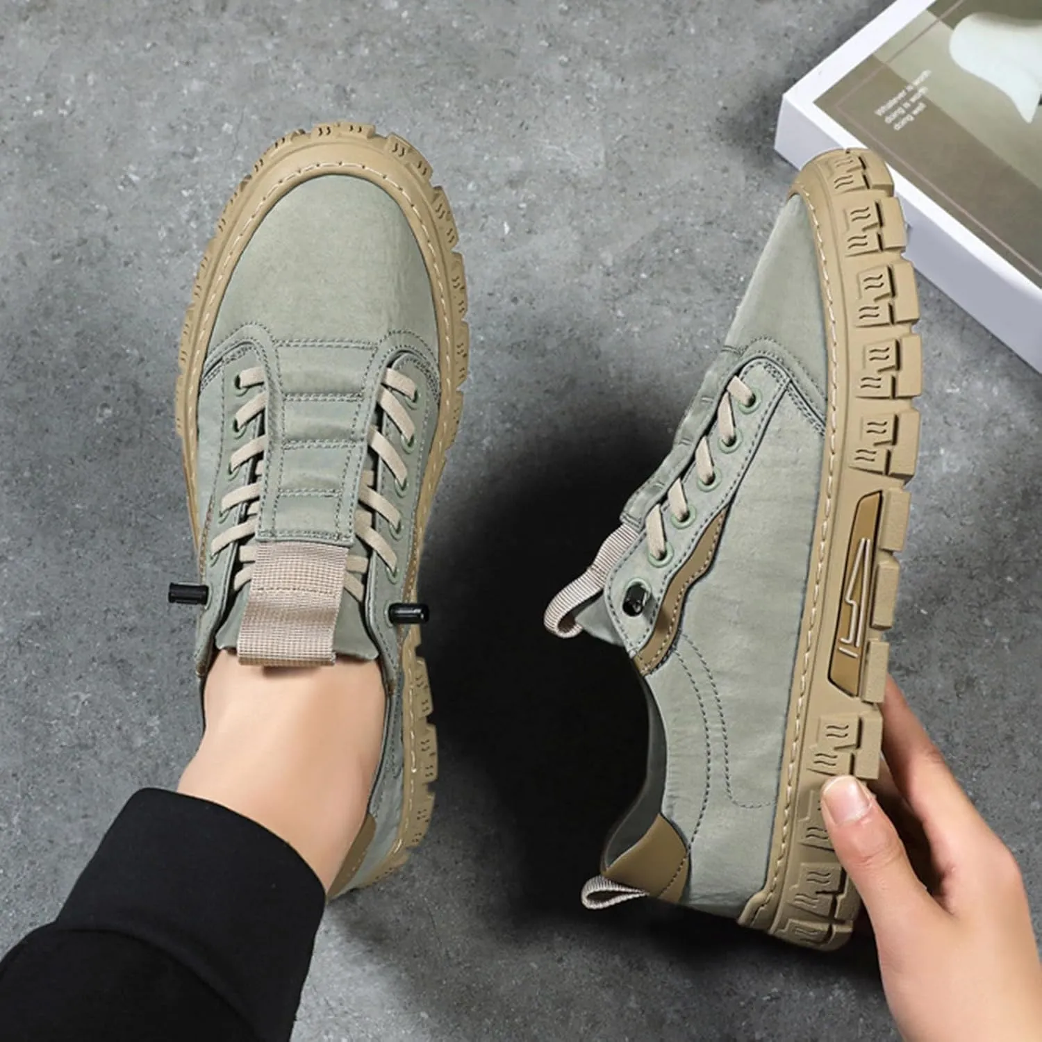 Men's Non Slip Barefoot Minimalist Shoes Business Mesh Breathable Walking Shoe Men's Breathable Barefoot Shoes