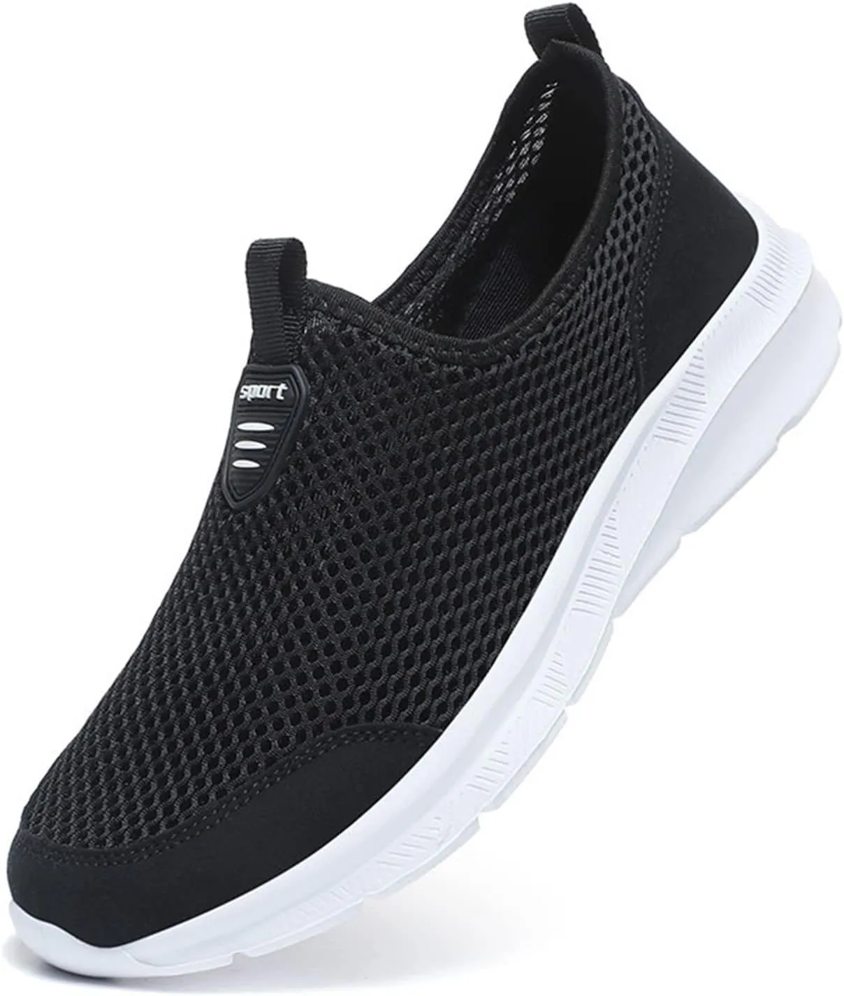 Men's Non Slip Running Shoes Ultra Light Breathable Casual Walking Shoes Fashion Sneakers Mesh Workout Sports Shoes
