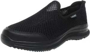 Men's Non Slip Running Shoes Ultra Light Breathable Casual Walking Shoes Fashion Sneakers Mesh Workout Sports Shoes