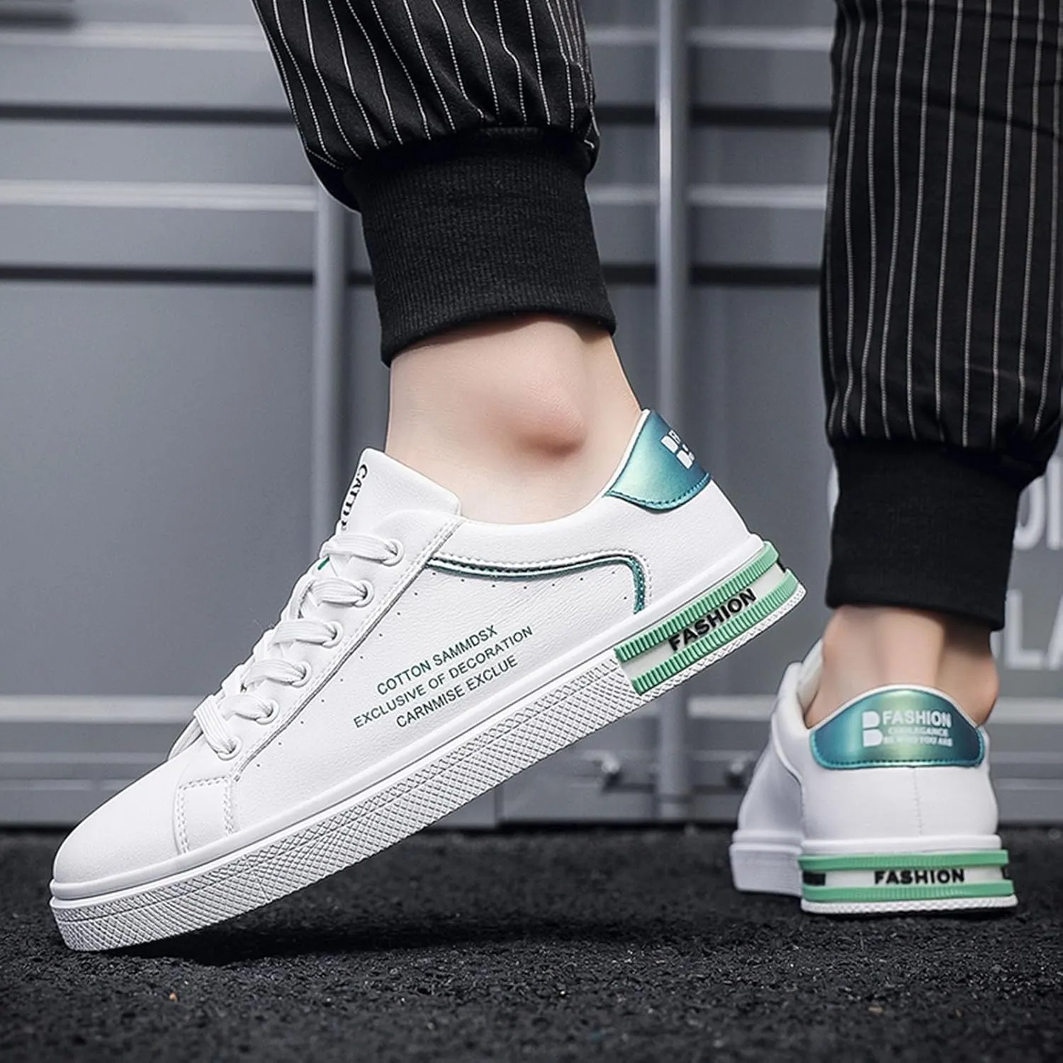 Men's Non Slip Tennis Sneakers Breathable and Light Outdoor Comfy Walking Shoe Men's Arch Support Insole Shoes