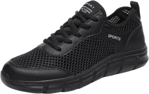 Men's Non Slip Tennis Sneakers Lightweight Breathable Walking Shoe Gym Tennis Athletic Fashion Sneakers for Men