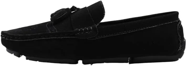 Men's Nubuck Leather Loafers with Tassel - Lightweight Anti-Slip Driving Loafers, Slip-On Style for Casual, Wedding & Work