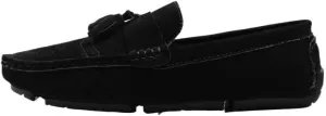 Men's Nubuck Leather Loafers with Tassel - Lightweight Anti-Slip Driving Loafers, Slip-On Style for Casual, Wedding & Work