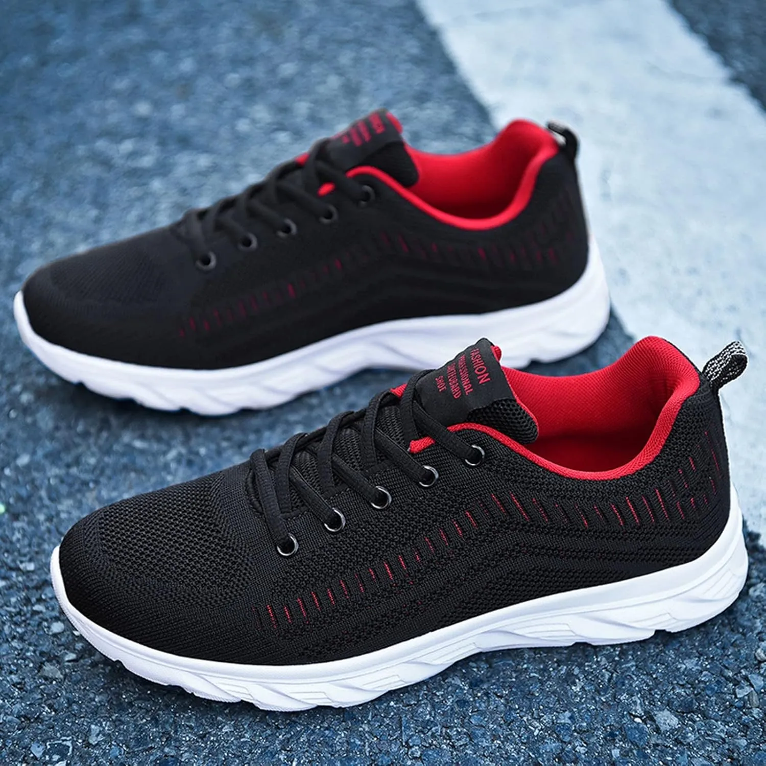 Men's Running Shoes Non Slip Breathable Lightweight Casual Sneakers Breathable Athletic Sports Walking Shoes