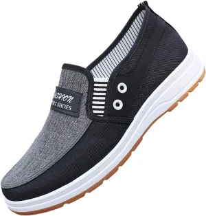 Men's Sneakers Fashion All Season Men Casual Shoes Flat Non Slip Soles Canvas Lightweight Slip On Comfortable Features: