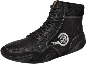 Men's Sneakers Wide Shoes for Men Lightweight Breathable Walking Shoes Gym Tennis Athletic Black Shoes for Men