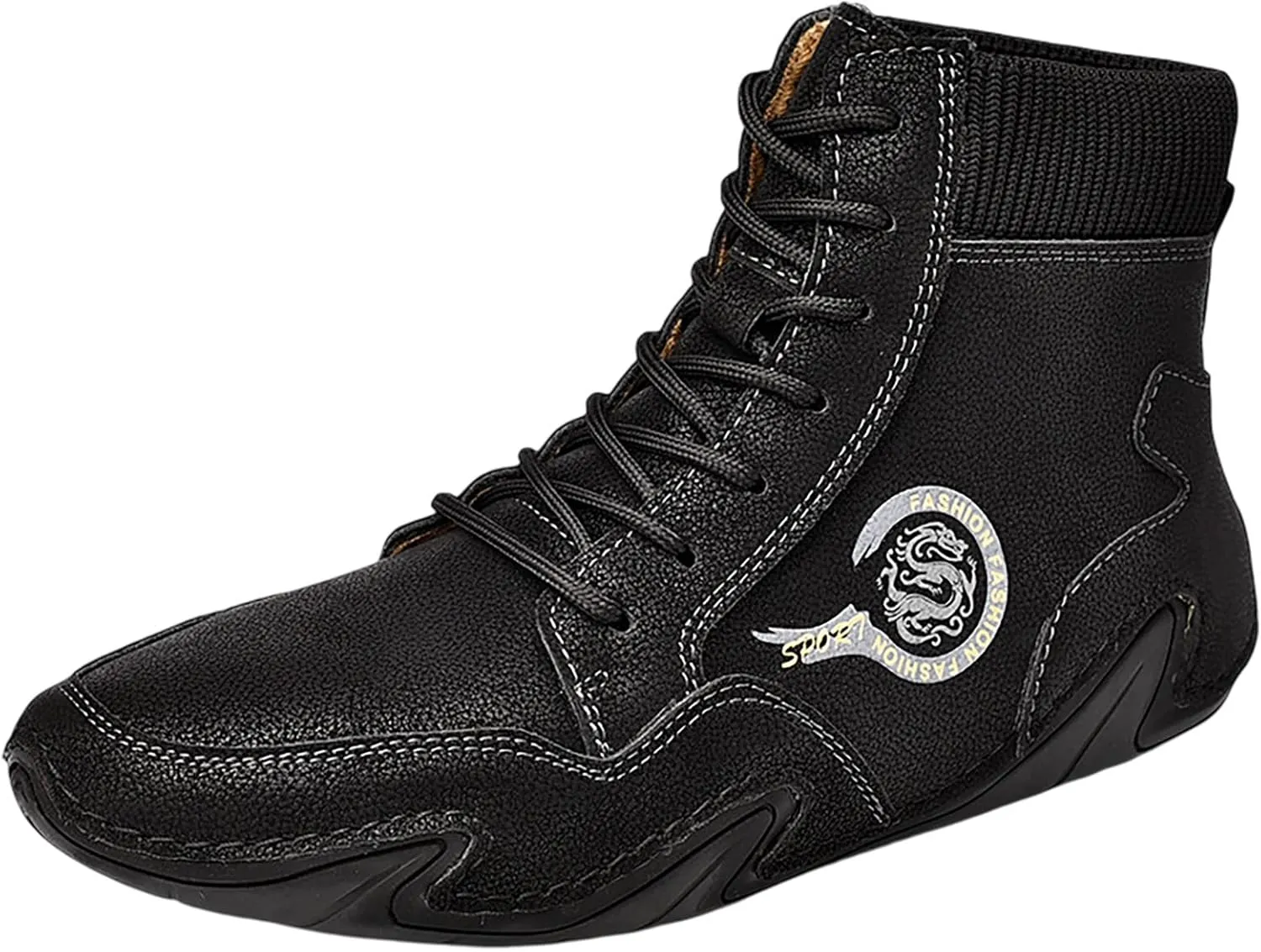 Men's Sneakers Wide Shoes for Men Lightweight Breathable Walking Shoes Gym Tennis Athletic Black Shoes for Men