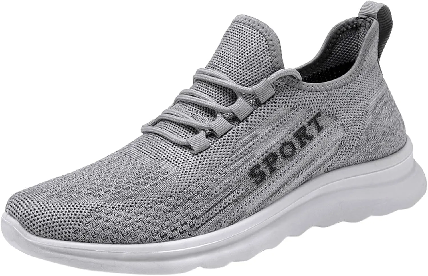 Men's Sport Breathable Mesh Shoes Comfortable Lightweight Casual Walking Shoe Hook and Loop Orthopedic Sneakers
