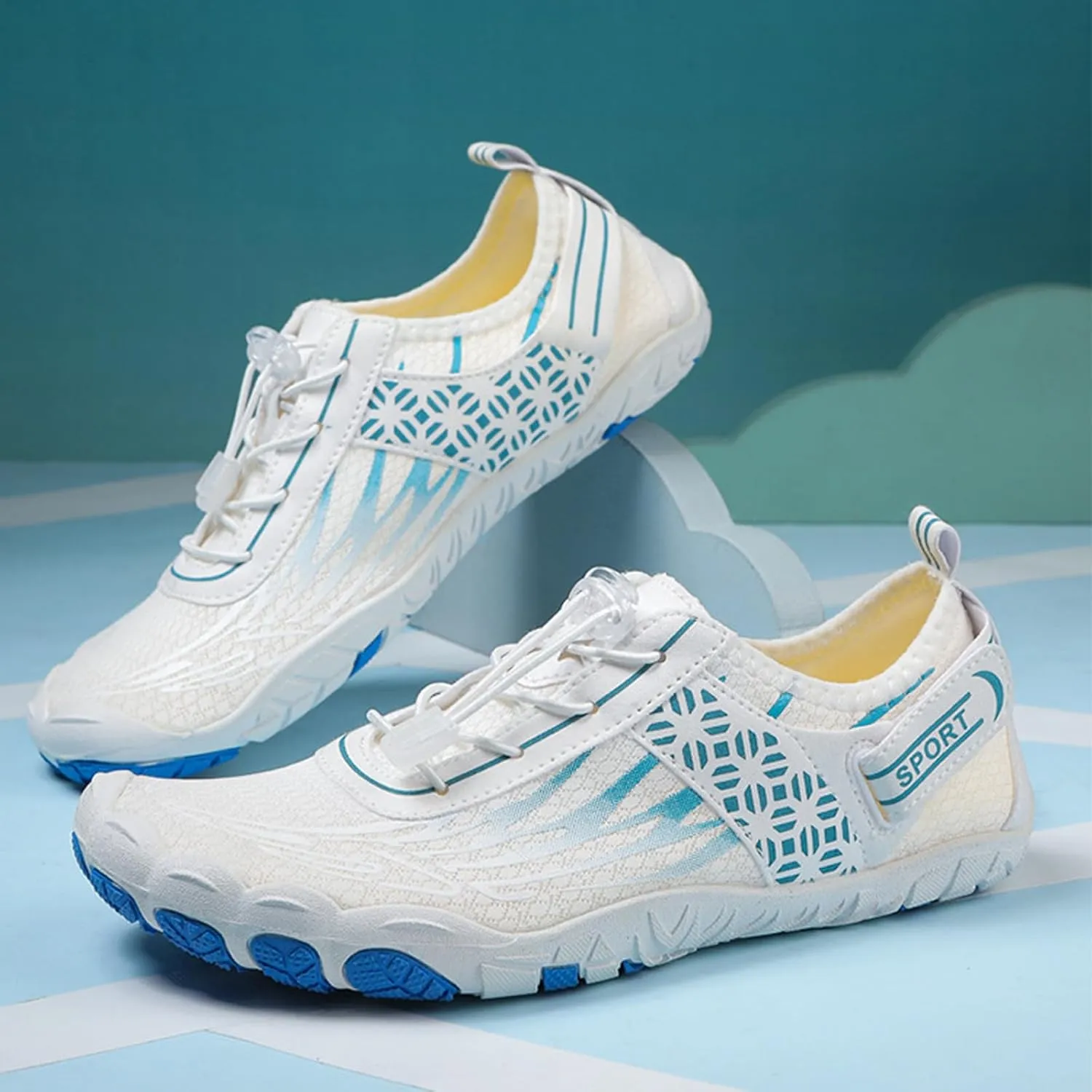 Mens Tennis Shoes Slip on Shoes Men Men's Sneaker Lightweight Breathable Mesh Slide Shoe White Sneaker