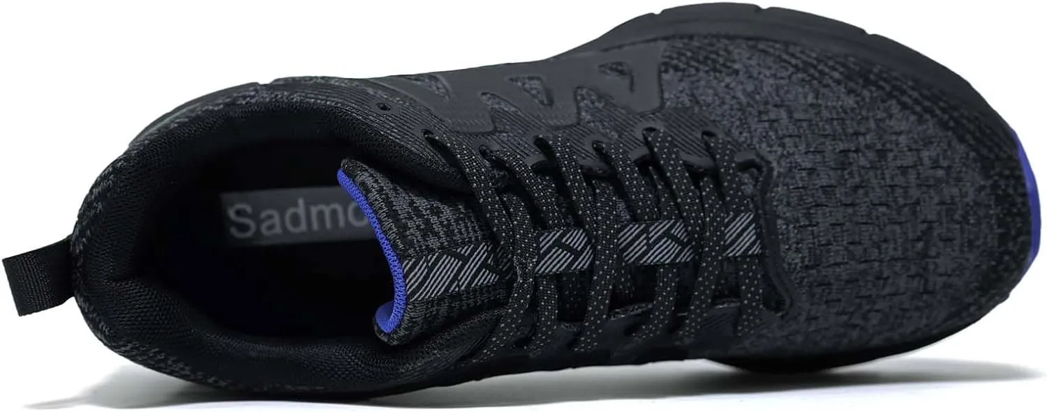 Men's Trail Running Shoes, Lightweight Hiking Sneakers with Arch Support, Non-Slip Shock Absorbing Outdoor Shoes for Mountain Trekking & Athletic Training