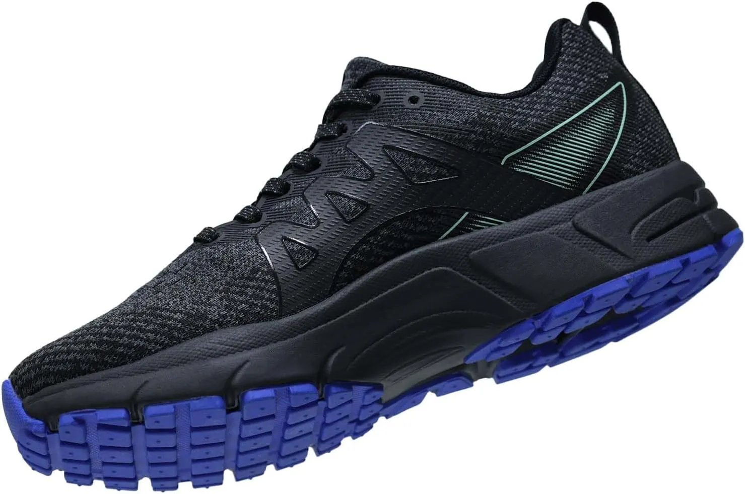 Men's Trail Running Shoes, Lightweight Hiking Sneakers with Arch Support, Non-Slip Shock Absorbing Outdoor Shoes for Mountain Trekking & Athletic Training