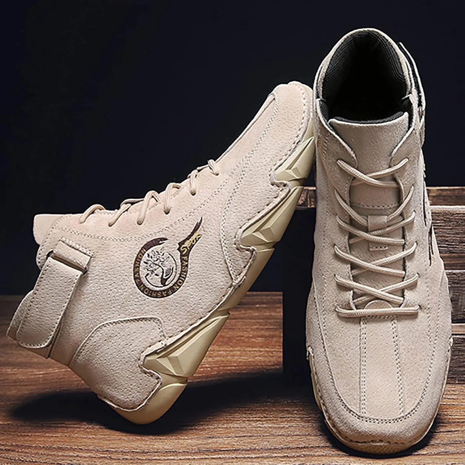 Men's Walking Shoes White Leather Sneakers Men Men’s Comfortable Casual Walking Tennis Shoes Slip on Shoes Men