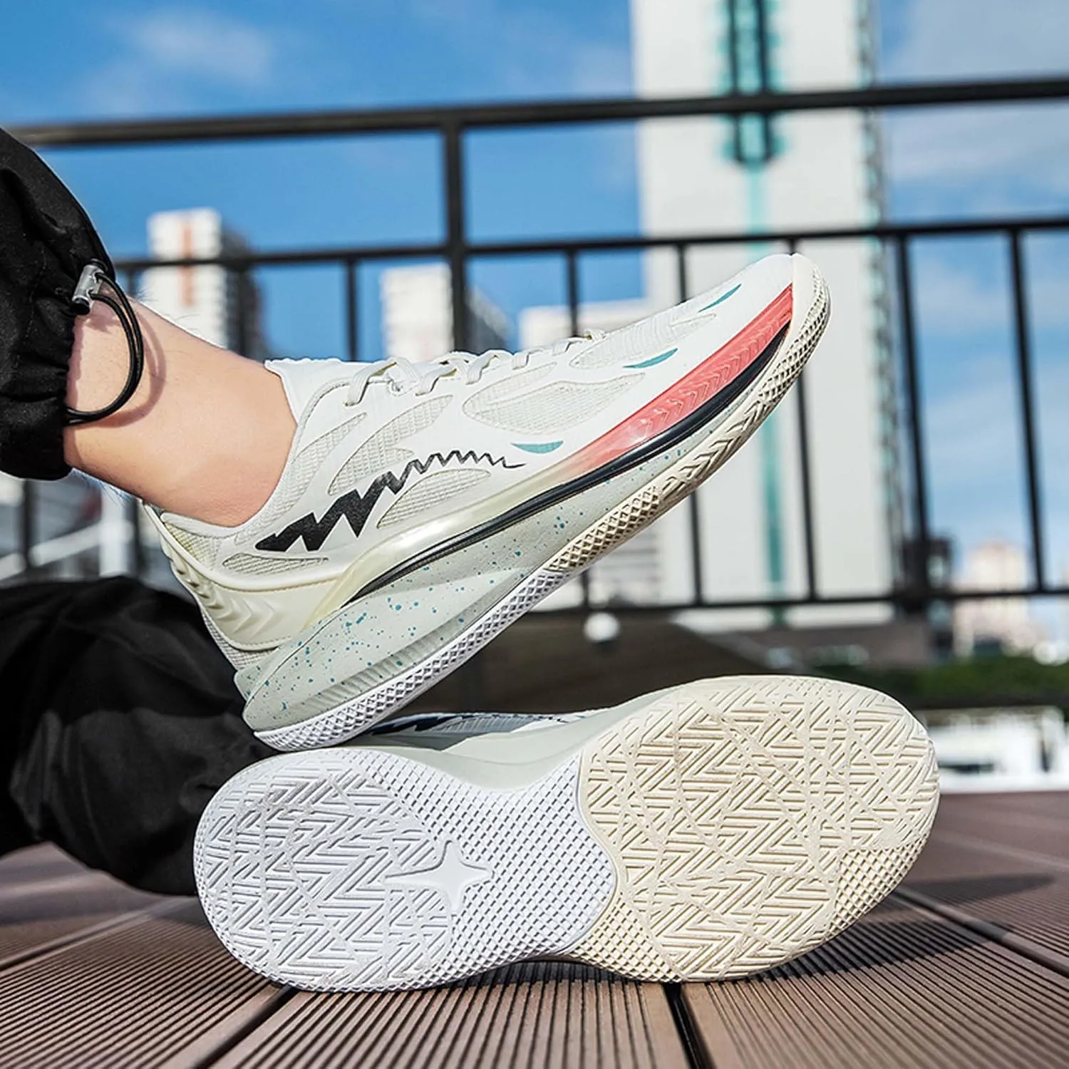 Men's Women's Basketball Shoes Lightweight Fashion Non-Slip Breathable Sneaker