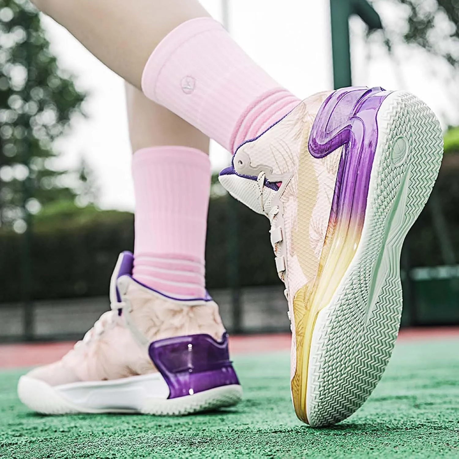 Men's Women's High Top Basketball Shoes Breathable Fashion Sports Running Shoes Anti-Slip Lightweight High Top Sneakers Outdoor Anti-Slip Training Tennis Shoes