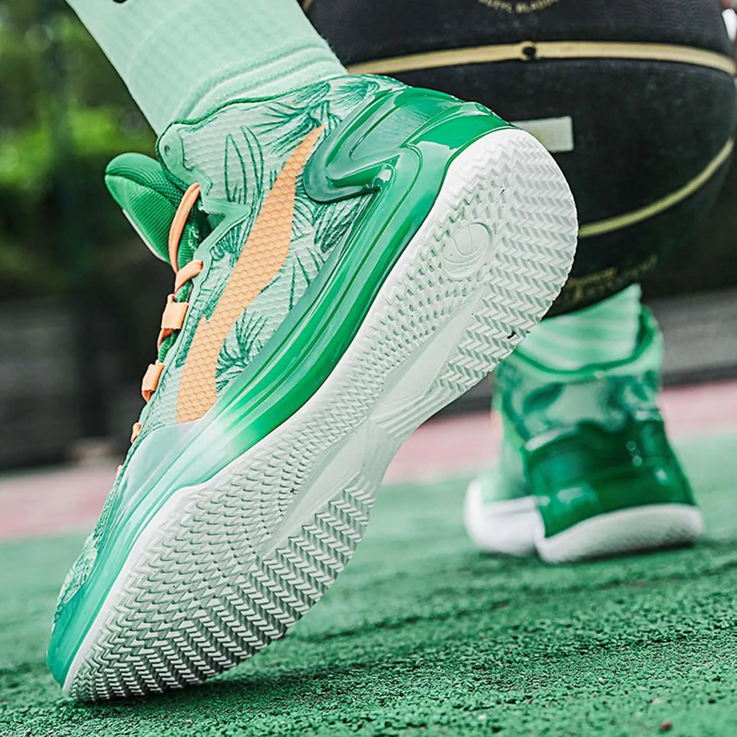 Men's Women's High Top Basketball Shoes Breathable Fashion Sports Running Shoes Anti-Slip Lightweight High Top Sneakers Outdoor Anti-Slip Training Tennis Shoes