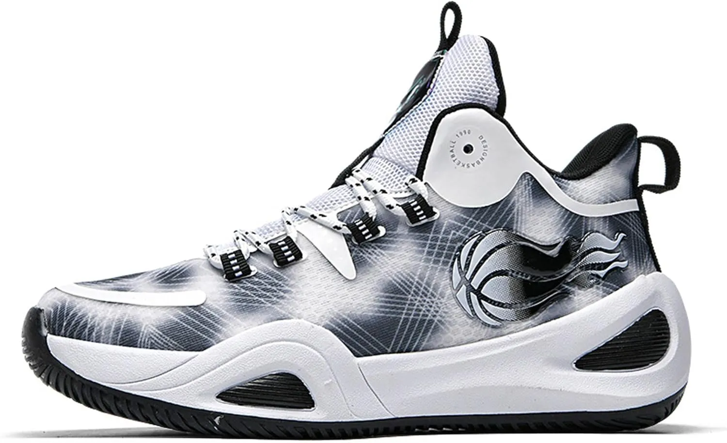 Men's Women's High Top Graffiti Anti Slip Basketball Shoes, Arch Supported Casual Sports Shoes, Men's Breathable Running Shoes, Fitness Cushioning Training Shoes