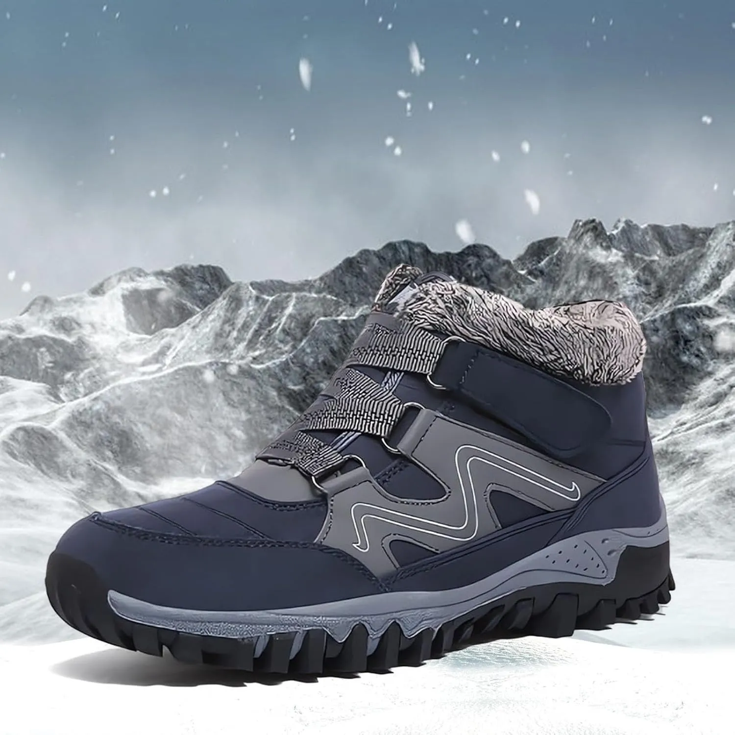 Men's Work Boots Steel Toe Hiking Sneakers Warm Booties Workout Shoes for Women Comfortable Non Slip Shoes Food Service Waterproof Hike Grounded Footwear