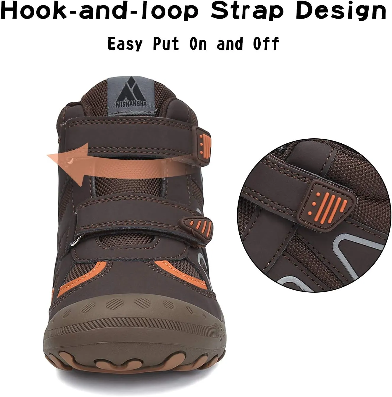 Mishansha Boys Girls Hiking Shoes Kids Anti Collision Hiking Boots Non Slip Sneakers Outdoor Trekking Walking Climbing Running