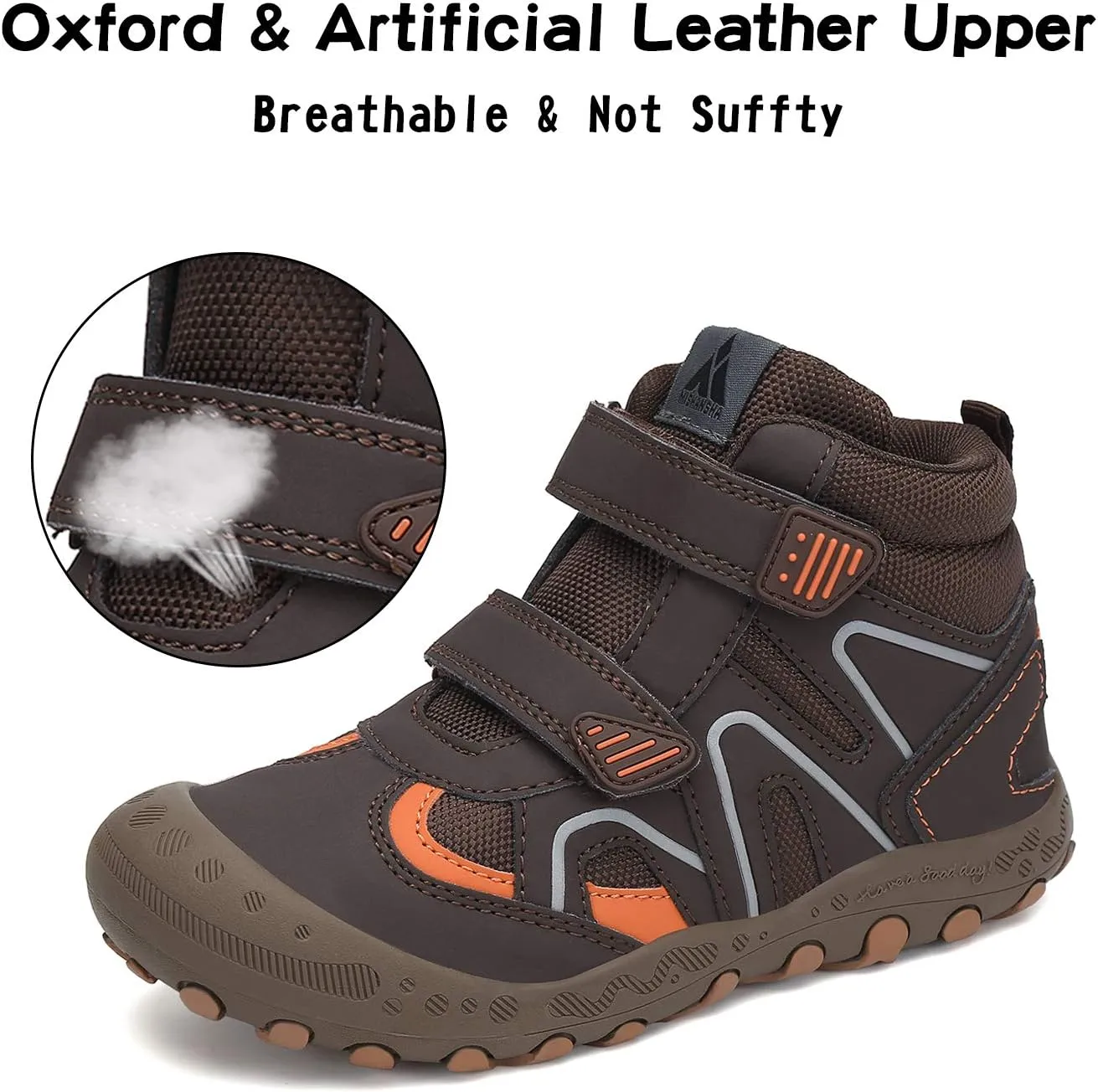 Mishansha Boys Girls Hiking Shoes Kids Anti Collision Hiking Boots Non Slip Sneakers Outdoor Trekking Walking Climbing Running