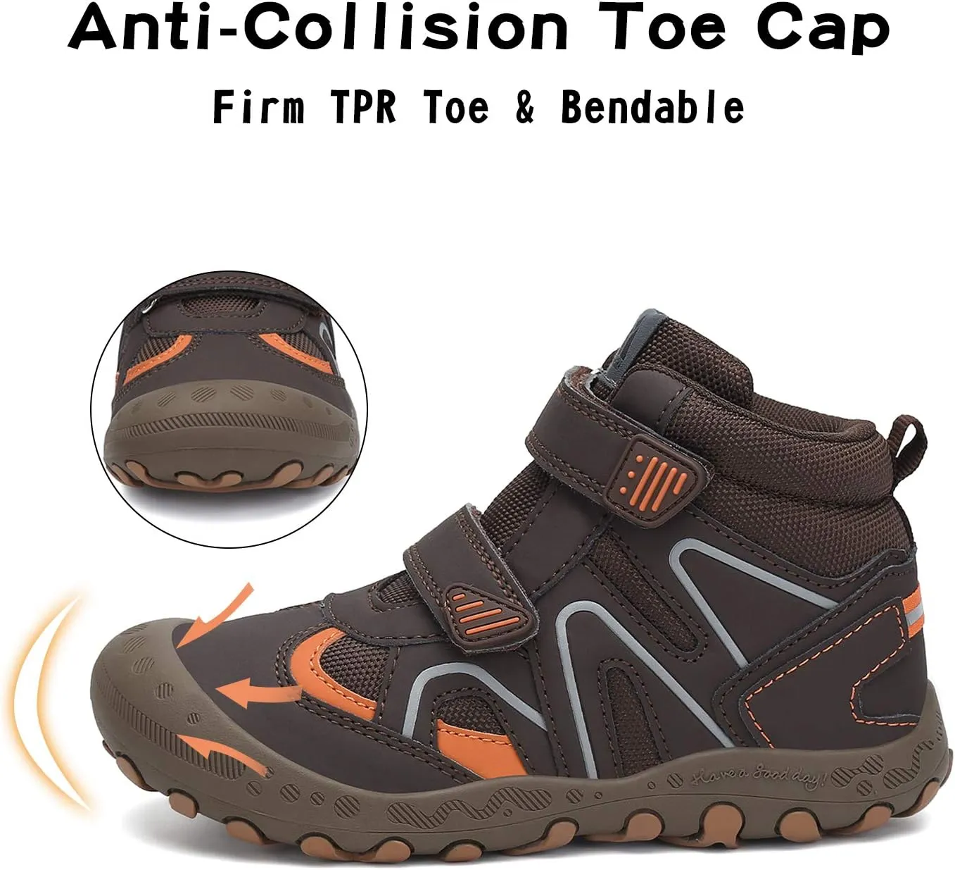 Mishansha Boys Girls Hiking Shoes Kids Anti Collision Hiking Boots Non Slip Sneakers Outdoor Trekking Walking Climbing Running