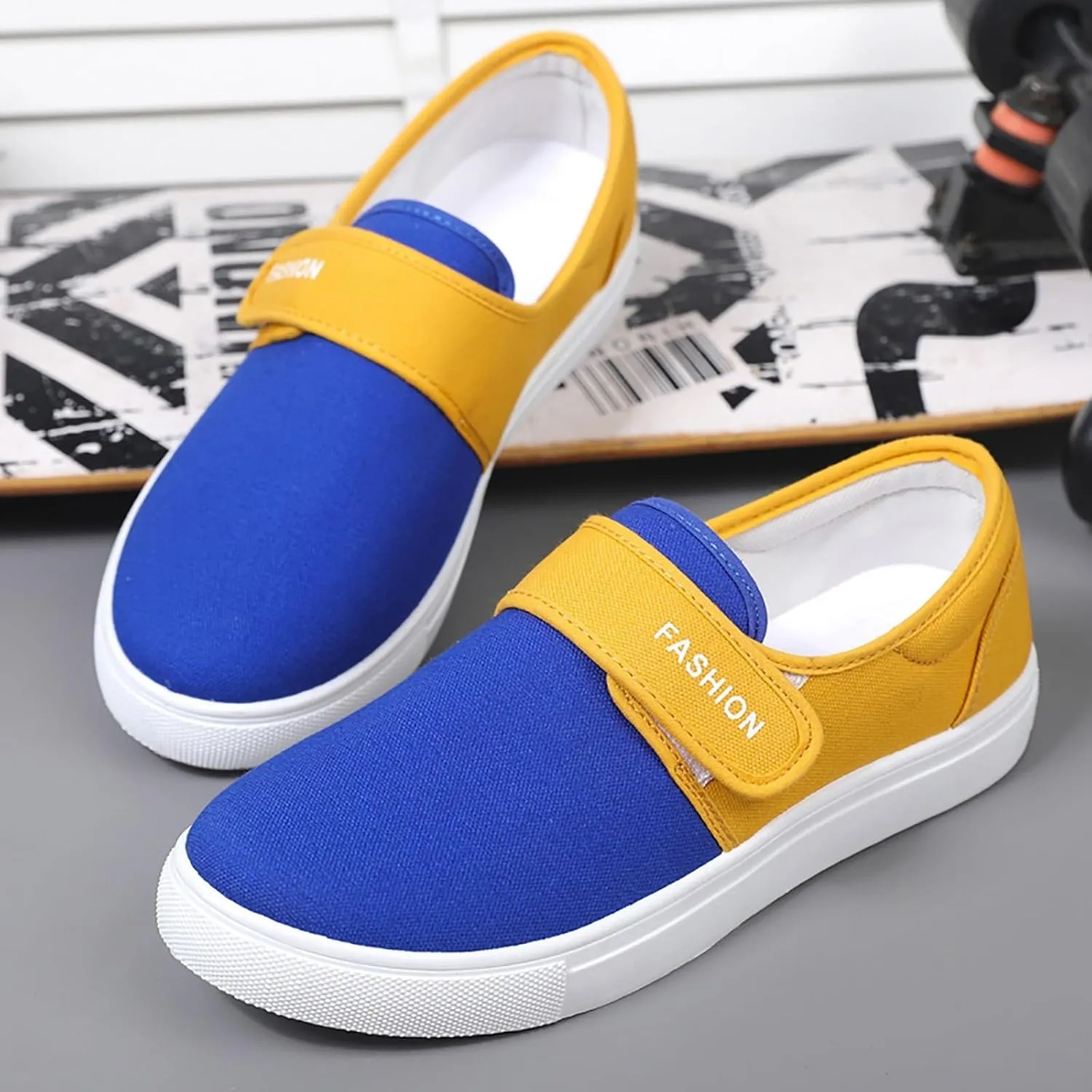 Non Slip Work Sport Shoes for Men Slip On Lightweight Breathable Fashion Sneaker Arch Support Plantar Fasciitis
