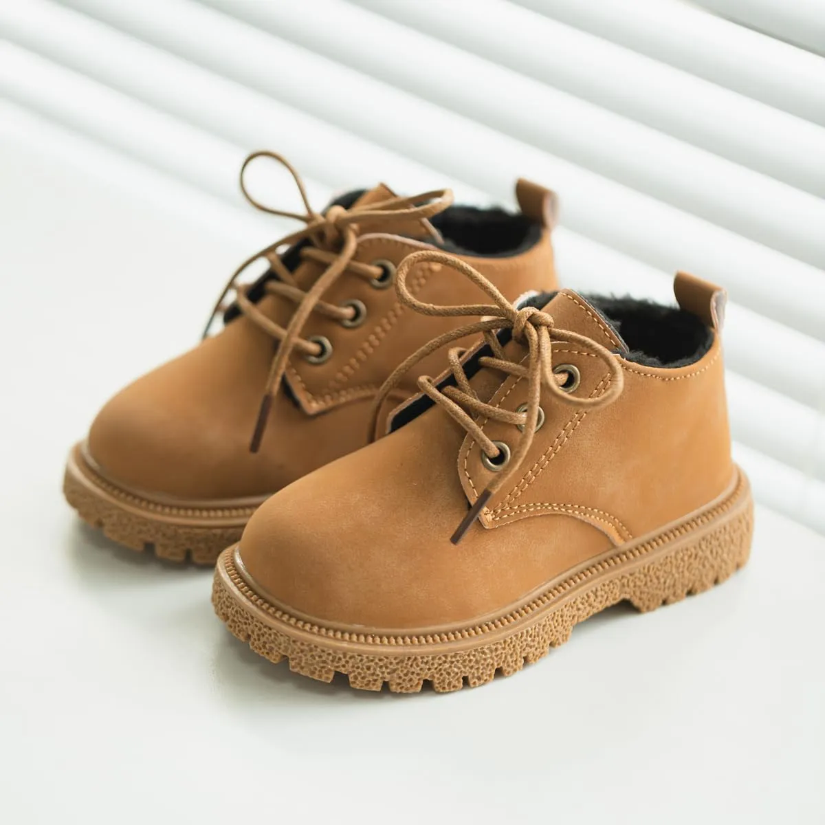 Oamico Toddler Boys Girls Hiking Boots Little Kid Work Boots Outdoor Non Slip Lace Up Winter Snow Ankle Boots