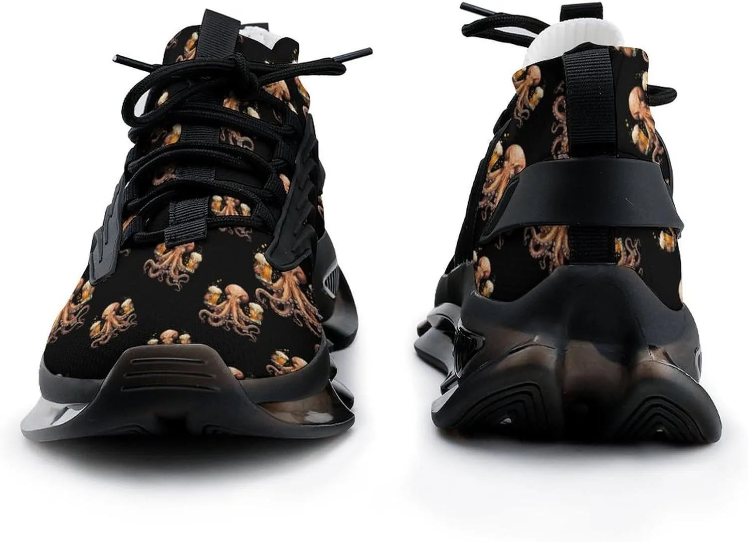 Octopus with Beers Men's Running Shoes Lightweight Walking Shoe Breathable Sneaker