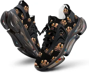 Octopus with Beers Men's Running Shoes Lightweight Walking Shoe Breathable Sneaker