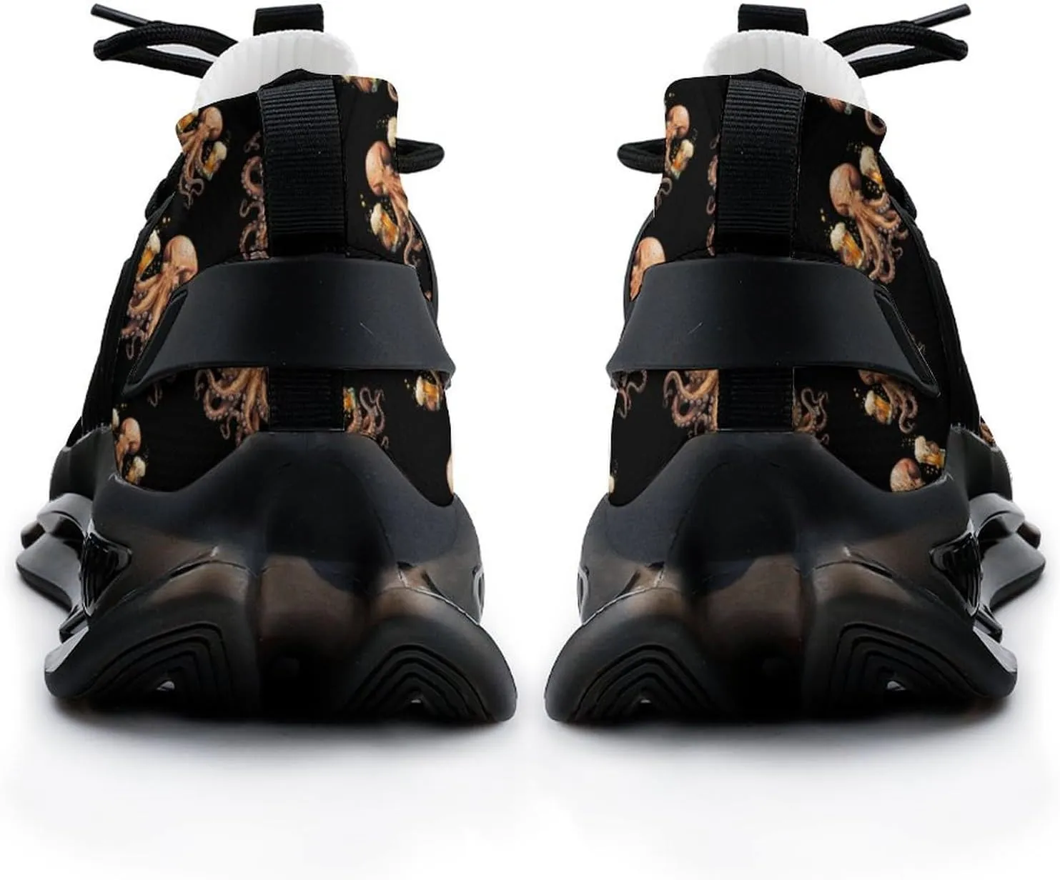 Octopus with Beers Men's Running Shoes Lightweight Walking Shoe Breathable Sneaker