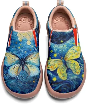 Onehorse Women's Slip-On Walking Casual Loafers Comfortable Painted Travel Shoes