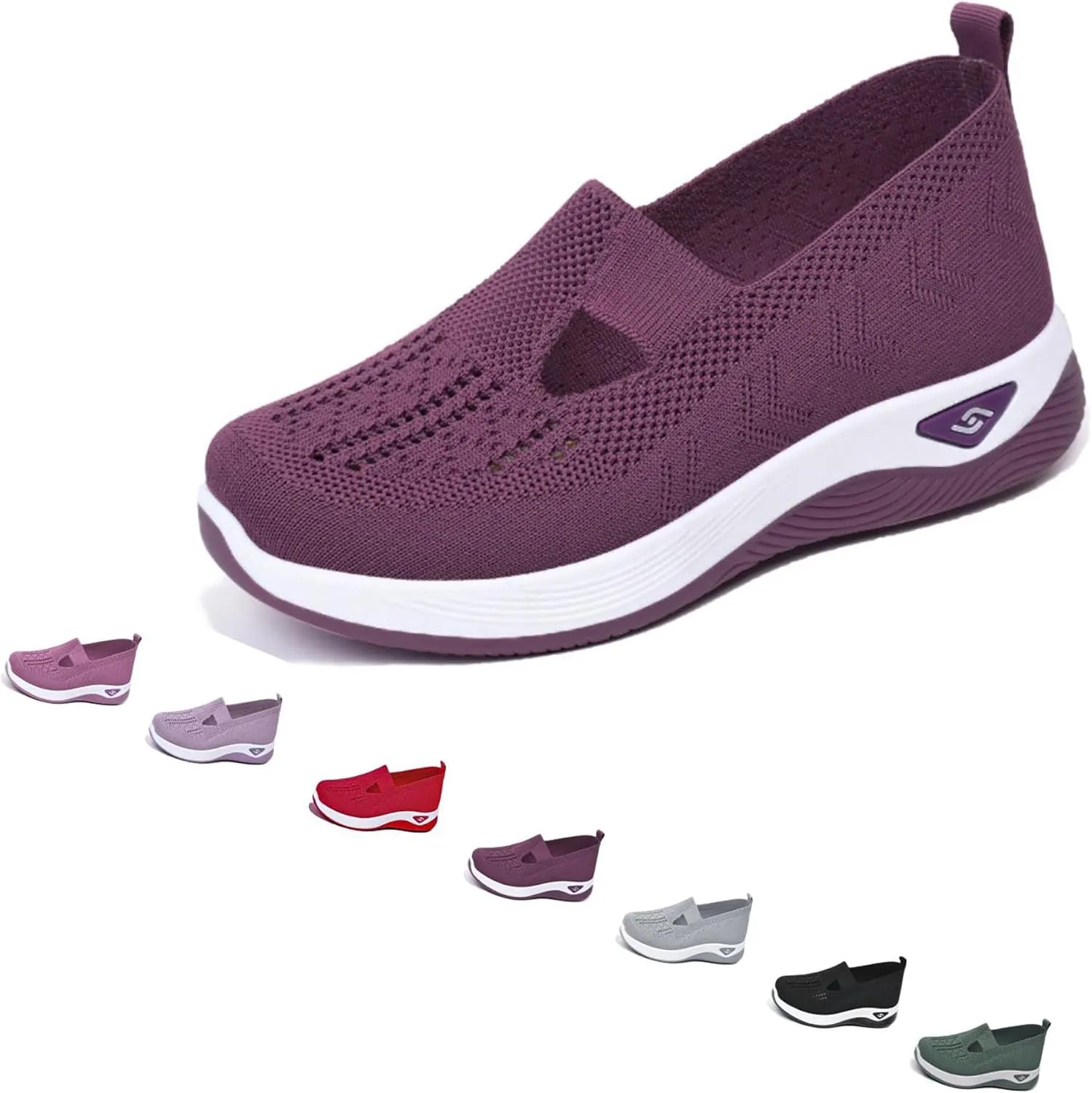 Orthopedic Sneakers for Women Air Cushioned Orthopedic Skateboarding Shoes Walking Shoes Woven Breathable Soft Sole Shoes Arch Support Platform Orthopedic Sneakers