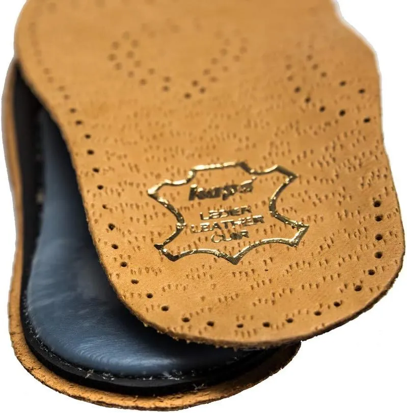 Orthotic Leather Insoles for Kids with Flat Feet, Shock Absorbing Arch Support, Relax Kids (28 EUR / 11 US Kids)