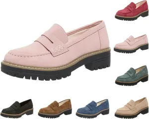 Orthoture-Orthopedic Platform Loafers Womens Round Toe Walking Shoes Comfort Lightweight Shoes Slip-on Casual Shoes