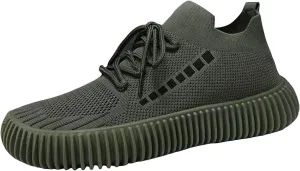 Outdoor Jogging Sneakers for Men Lightweight Breathable Slip On Running Shoe Men's Sport Breathable Mesh Shoes