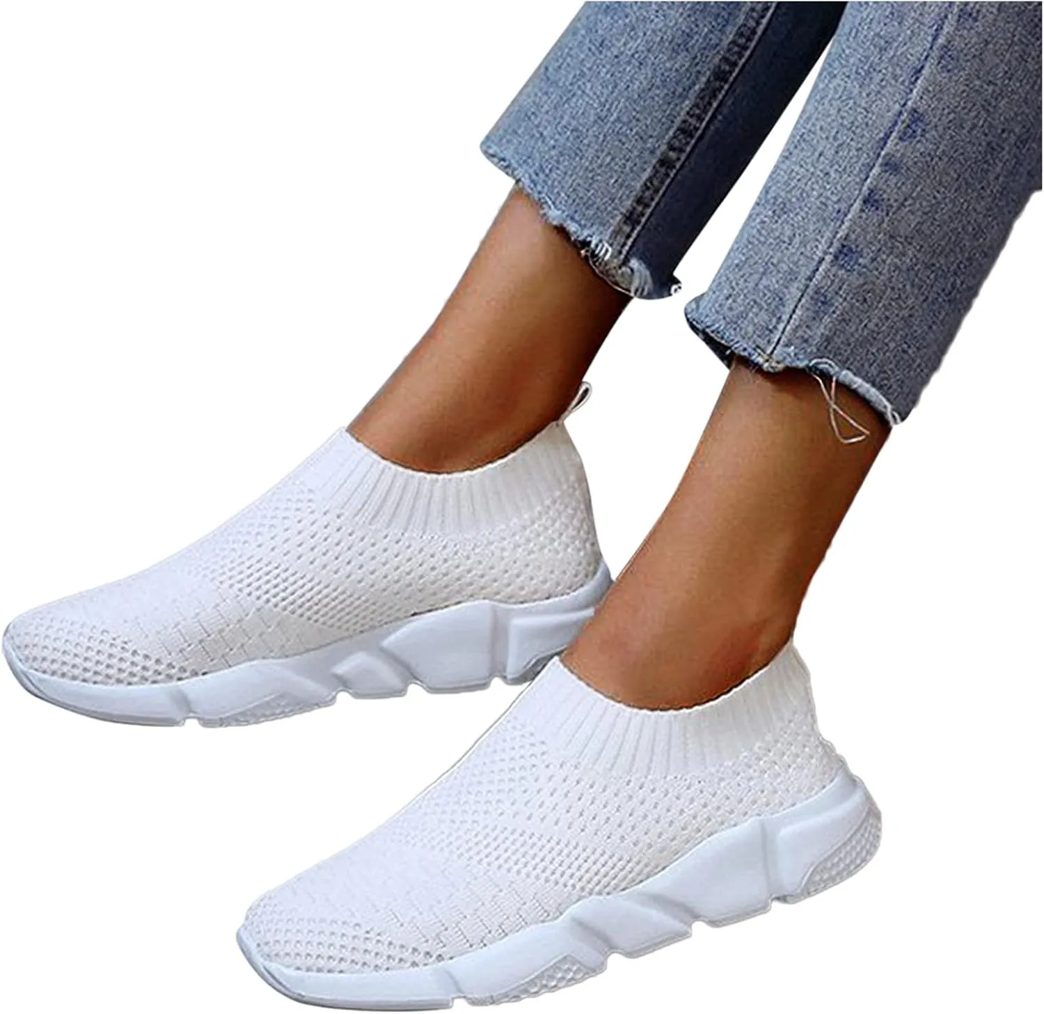 Platform Sneakers for Women 2023 Non Slip Zapatillas Blancas para Mujer De Tacon Bajo Black Tennis Shoes for Women Non Slip Women's Sneakers Wide Zapatos De Trabajo para Mujer