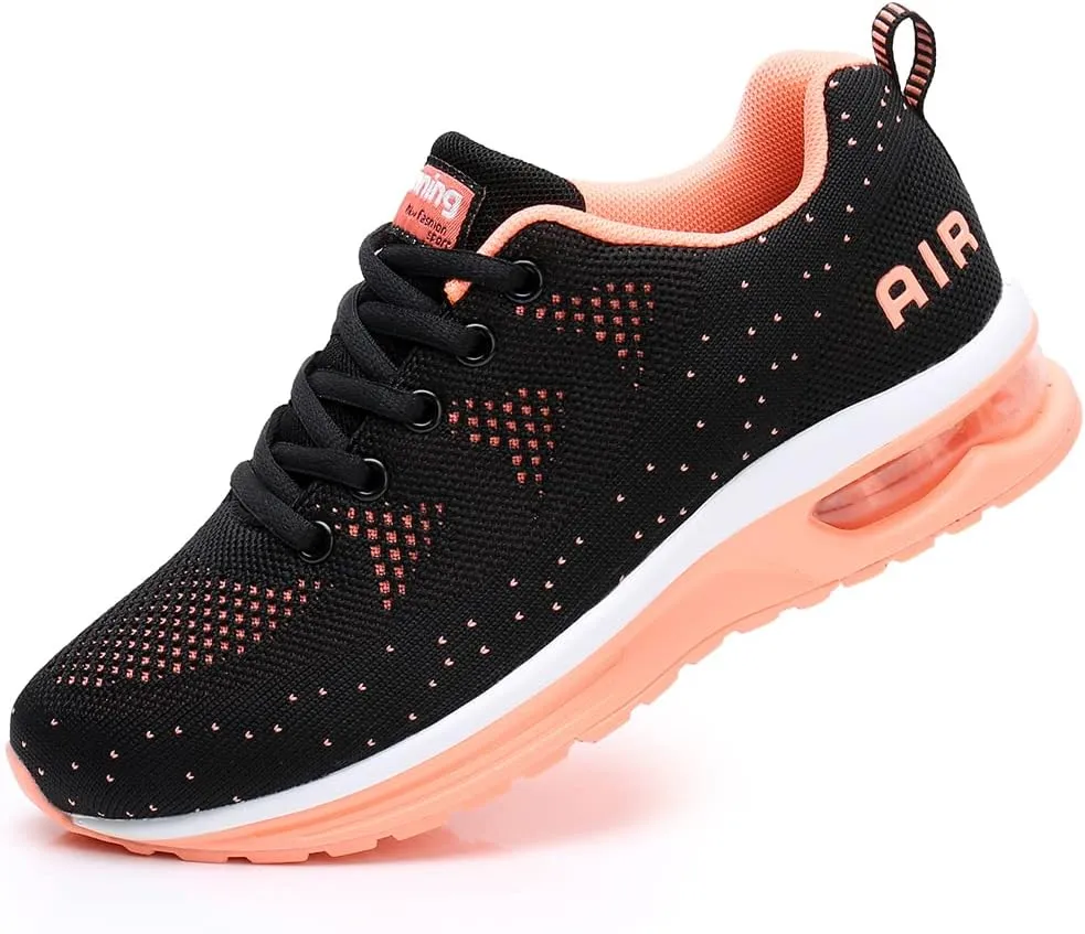 RUMPRA Women Sneakers Lightweight Air Cushion Gym Fashion Shoes Breathable Walking Running Athletic Sport