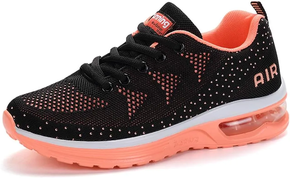 RUMPRA Women Sneakers Lightweight Air Cushion Gym Fashion Shoes Breathable Walking Running Athletic Sport