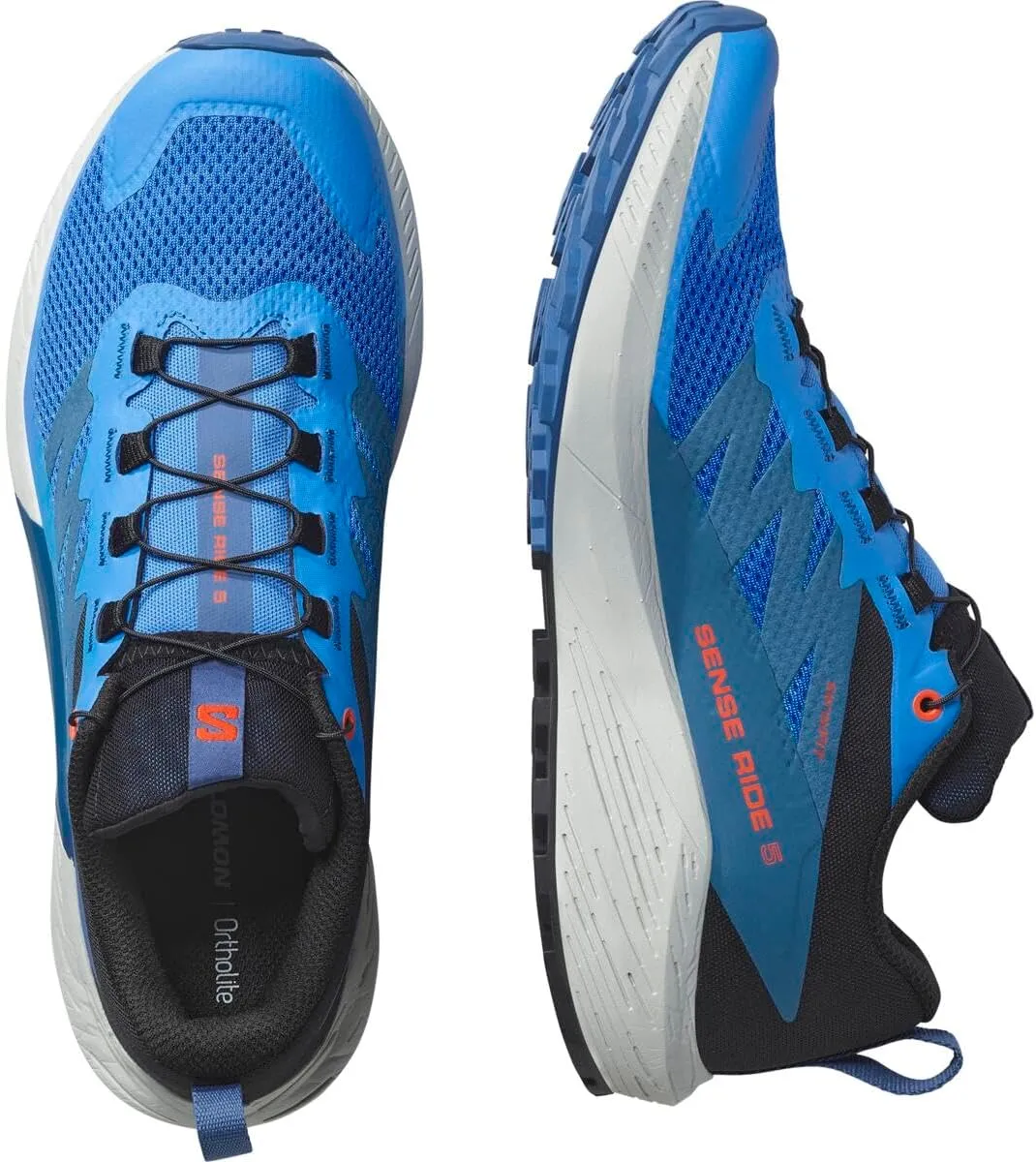 Salomon Men's Sense Ride 5 French Blue, Versatile Hiking Shoes for Comfort, Perfect for Hiking Boots & Trail Running for Outdoors Adventures 6.5