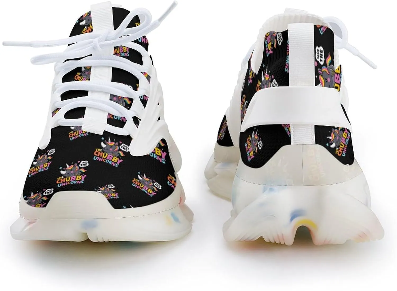 Save The Chubby Unicorns Men's Running Shoes Lightweight Walking Shoe Breathable Sneaker
