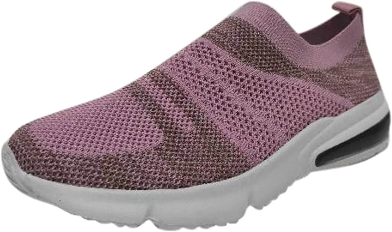 SBGMoSJ Extra Wide Women Walking Sneakers Size 8 X Wide Fall Dress Shoes for Women 2023 Comfy Walking Shoes for Women Slip Ons Womens Black Sneakers Size 9.5 Wide Zapatillas Sin Cordones para Mujer