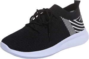 SBGMoSJ Running Shoes for Women Wide Toe Box Women's Slip On Tennis Shoes Size 8 Hiking Shoes for Women Extra Wide White Sneakers for Women Womens Black Sneakers Wide Width