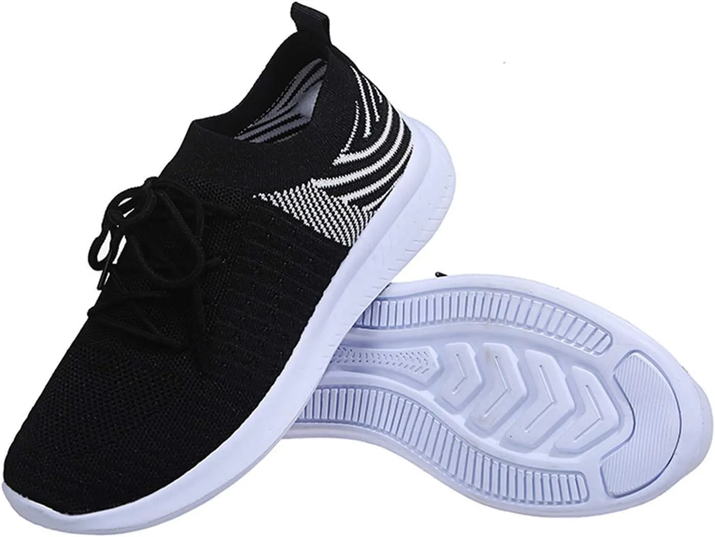 SBGMoSJ Running Shoes for Women Wide Toe Box Women's Slip On Tennis Shoes Size 8 Hiking Shoes for Women Extra Wide White Sneakers for Women Womens Black Sneakers Wide Width