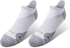 SHEEC Men's Cushioned Athletic Socks, Arch Support, Moisture-Wicking, Anti-Blister-Crew, Quarter & Ankle for Running & Hiking