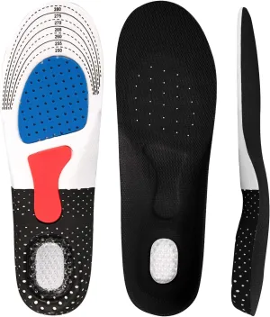 Shoe Insoles for Men & Women Plantar Fasciitis Orthotic Inserts Shock Absorbing Anti Fatigue for Walking, Runing and Sports