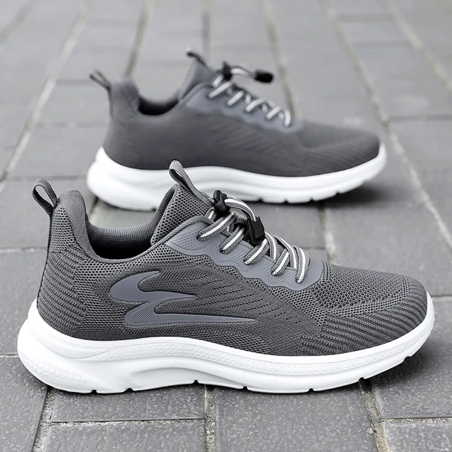 Shoe Made with Natural Materials Fashion Summer and Men Shoes Fly Woven Mesh Breathable Elastic Band Casual Easy to Wear