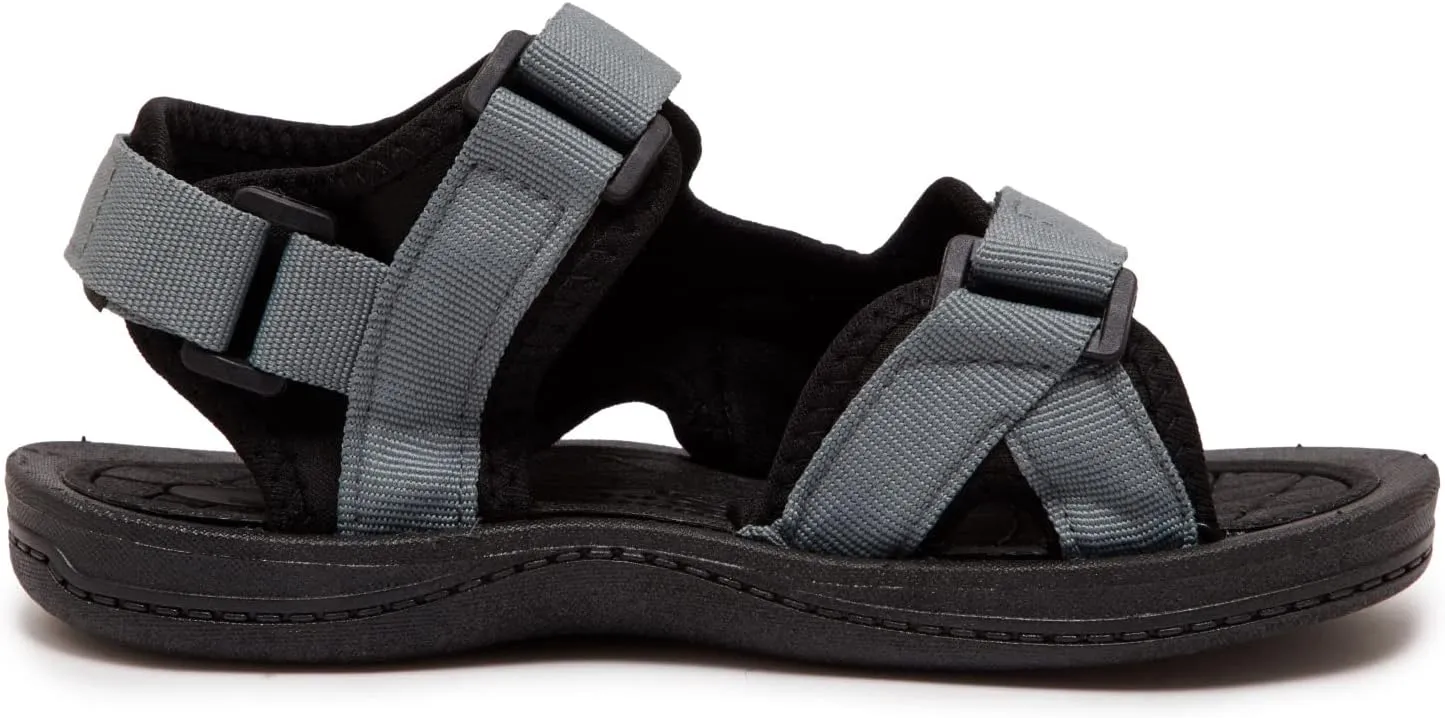 Skysole All Terrain Double Strap Sandals for Boys - Rubber Sole Amphibian Shoes for Beach, Pool, Hiking, Walking & Sports
