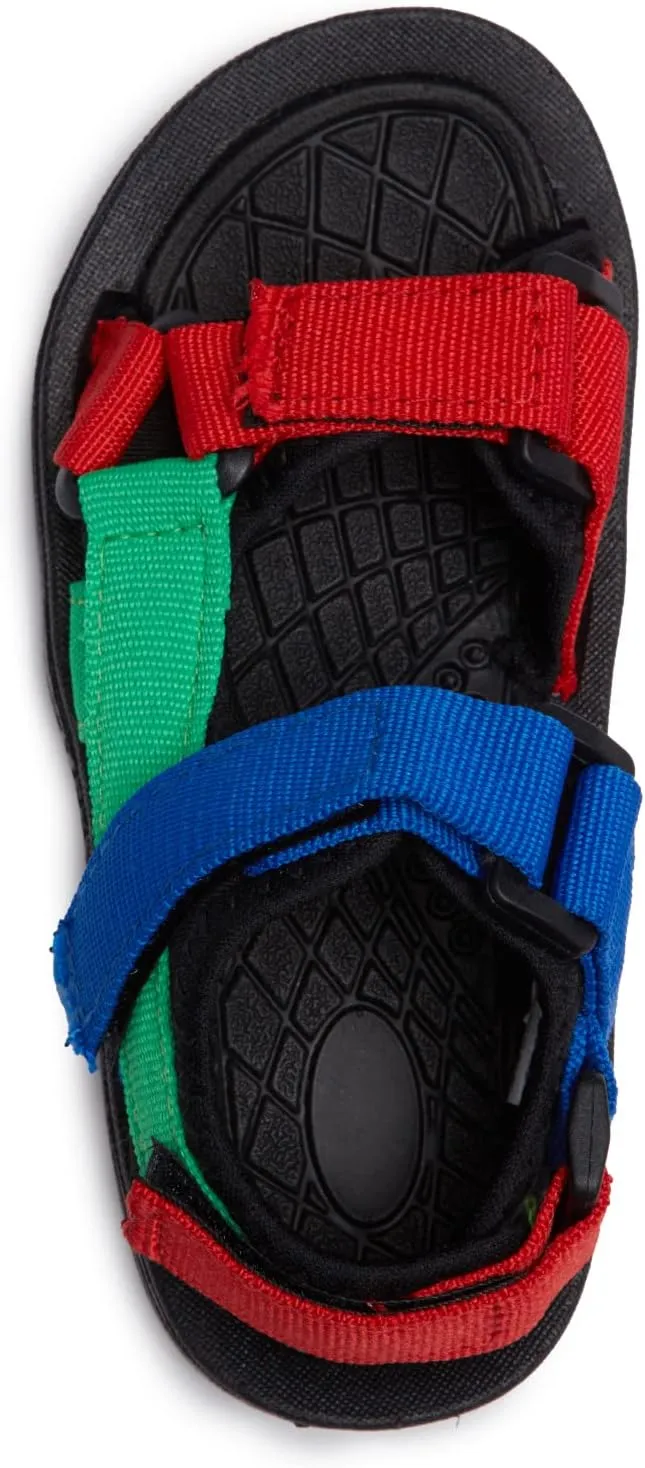 Skysole All Terrain Double Strap Sandals for Boys - Rubber Sole Amphibian Shoes for Beach, Pool, Hiking, Walking & Sports
