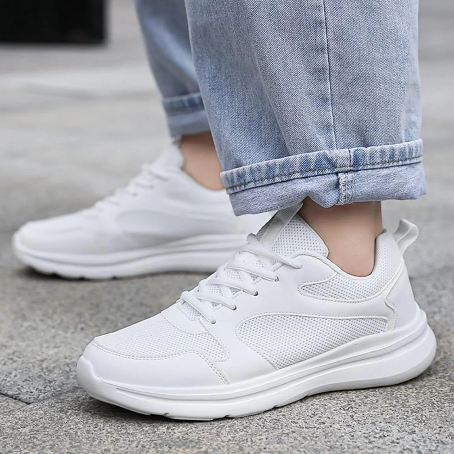 Slip on Shoes for Women Women Shoes Casual Women's Fashion Lace Up Sneakers Women's Stretch Cushion Shoes