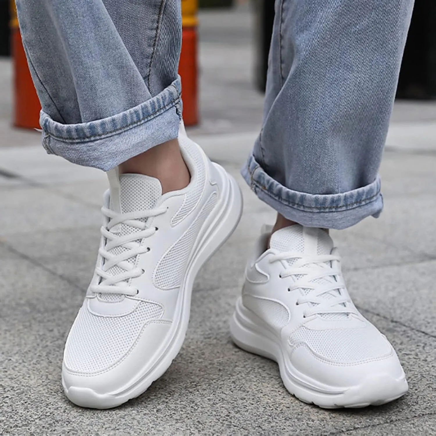 Slip on Shoes for Women Women Shoes Casual Women's Fashion Lace Up Sneakers Women's Stretch Cushion Shoes