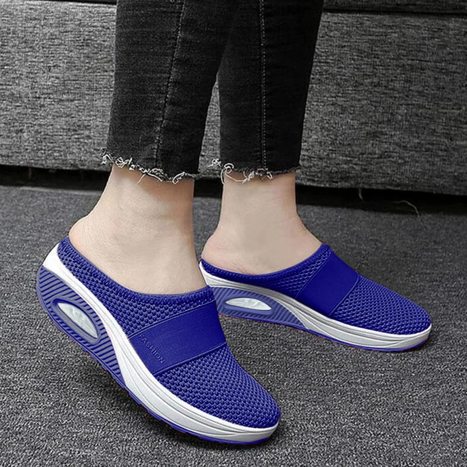 Slip on Sneakers Women Non Slip Gym Workout Shoes Walk Shoes for Women Lace Up Fashion Comfortable Walking Shoes
